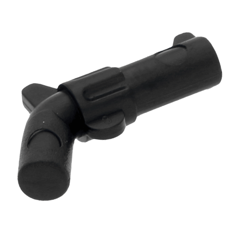 Оружие Lego Стрелковое Pistol Revolver Large Barrel 30132 4652384 Black Б/У - Retromagaz