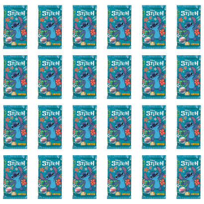 Набор Карточек Стич. Пакетик с 6 карточками PANINI 24шт - Retromagaz