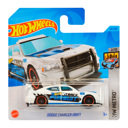 Машинка Базова Hot Wheels Dodge Charger Drift Metro 1:64 HKJ69 White - Retromagaz