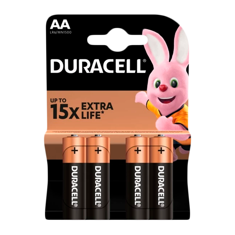Батарейка Duracell AA LR06 MN1500 Black - Retromagaz