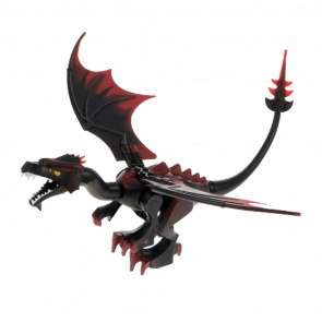 Фигурка Lego Воздух Dragon Castle Fantasy Era Black Head Animals Dragon02 Black Б/У