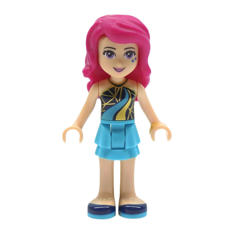 Фигурка Lego Girl Livi Medium Azure Layered Skirt Friends frnd140 1 Б/У - Retromagaz