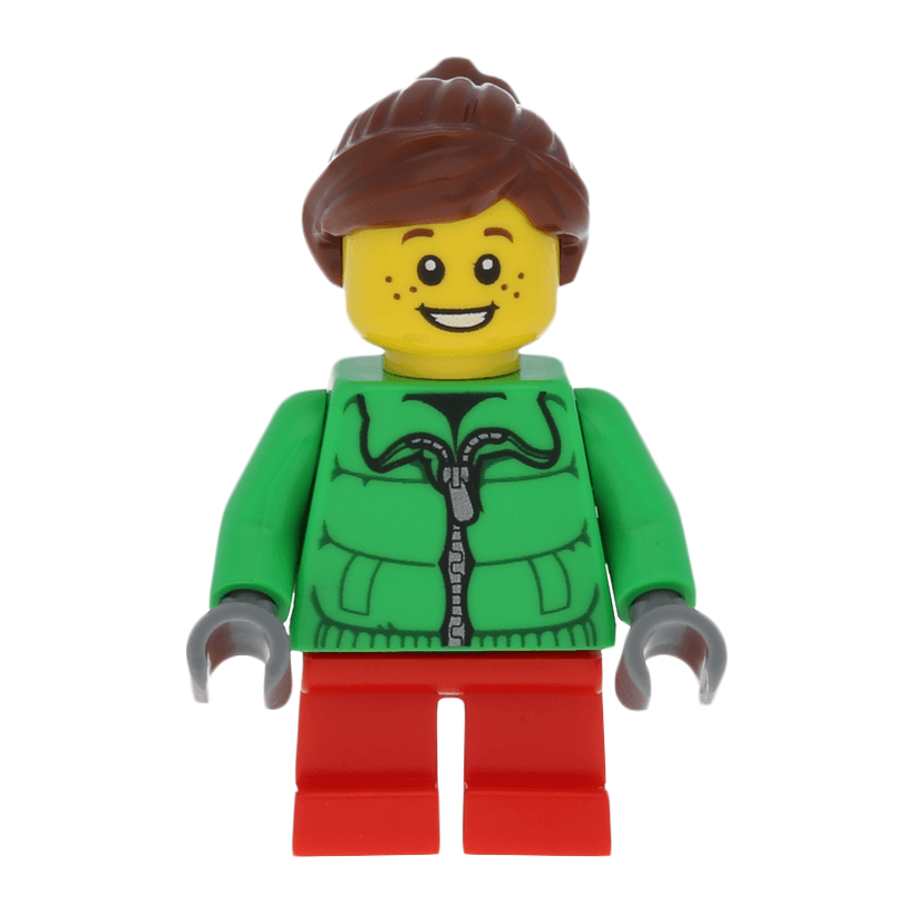 Фігурка Lego People 973pb0946 Torso Winter Jacket with Silver Zipper City cty0439 1 Б/У - Retromagaz