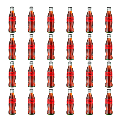 Набір Напій Coca-Cola Zero Sugar Скло 250ml 24шт Новий - Retromagaz