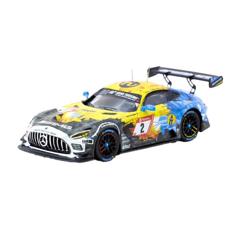 Машинка Premium Tarmac Works Mercedes-AMG GT3 Nürburgring 24h 2020 #02 1:64 T64-062-20NUR02 Blue - Retromagaz