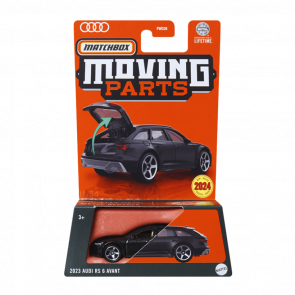 Тематическая Машинка Matchbox 2023 Audi RS 6 Avant Moving Parts 1:64 FWD28/HVM72 Black - Retromagaz