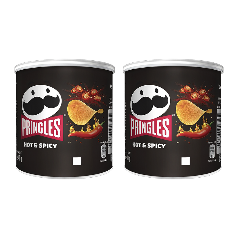 Набор Чипсы 2шт Pringles Mini Hot & Spicy 40g - Retromagaz