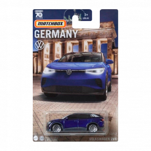 Тематическая Машинка Matchbox Volkswagen EV4 ID Germany 1:64 GWL49/HPC67 Blue - Retromagaz