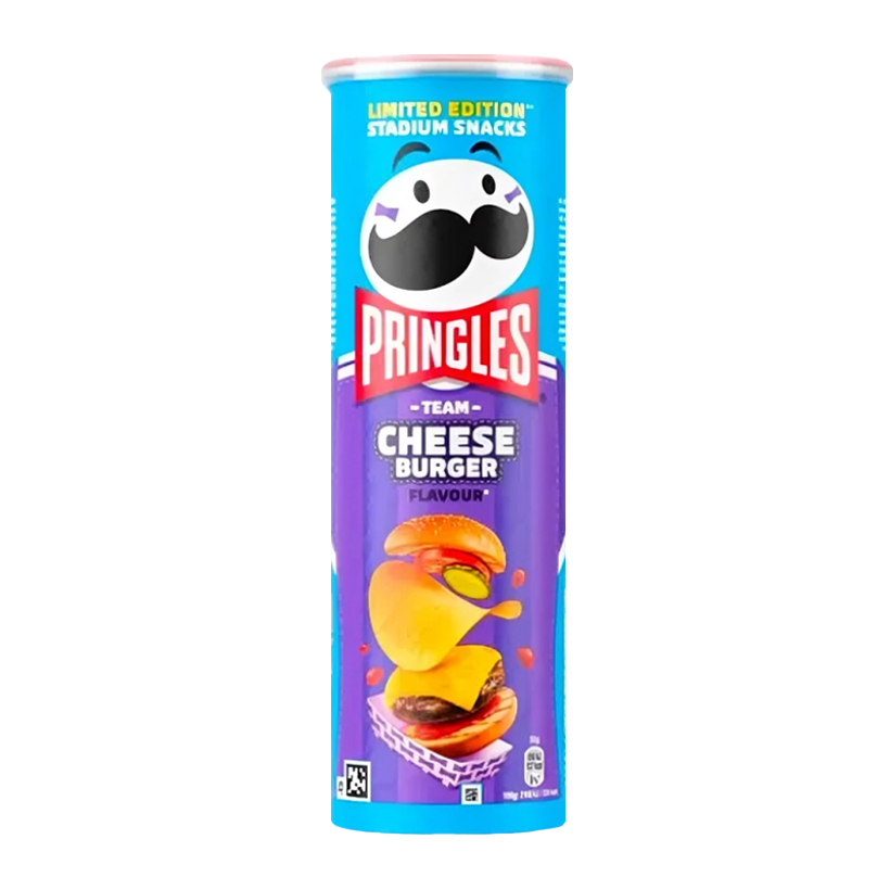 Чипси Pringles Cheese Burger Limited Edition 165g - Retromagaz