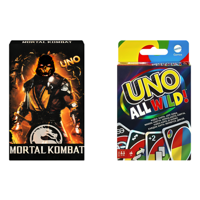 Набор Настольная Игра Uno All Wild!  + UNO: Mortal Kombat - Retromagaz