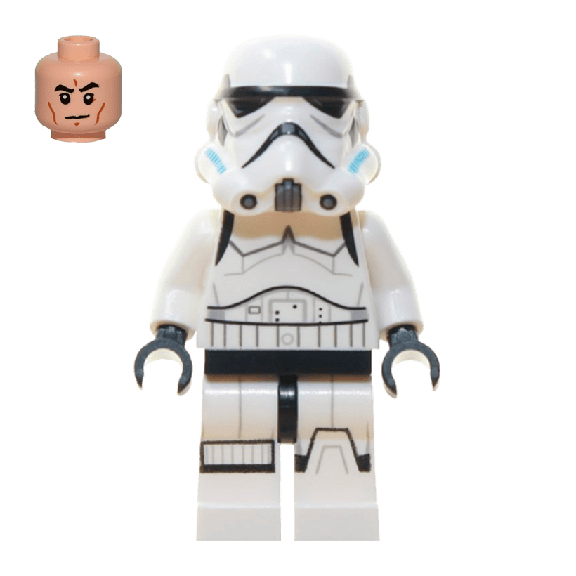 Фігурка Lego Імперія Stormtrooper Printed Legs Dark Azure Helmet Vents Frown Star Wars sw0617 Б/У - Retromagaz