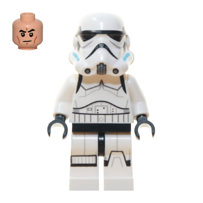 Фігурка Lego Stormtrooper Printed Legs Dark Azure Helmet Vents Frown Star Wars Імперія sw0617 1 Б/У - Retromagaz