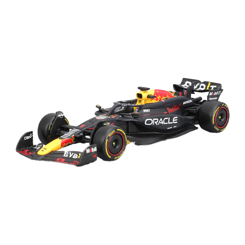 Машинка Bburago Red Bull Racing RB20 Max Verstappen Sergio Perez в Ассортименте 1:43 18-38097 Black - Retromagaz