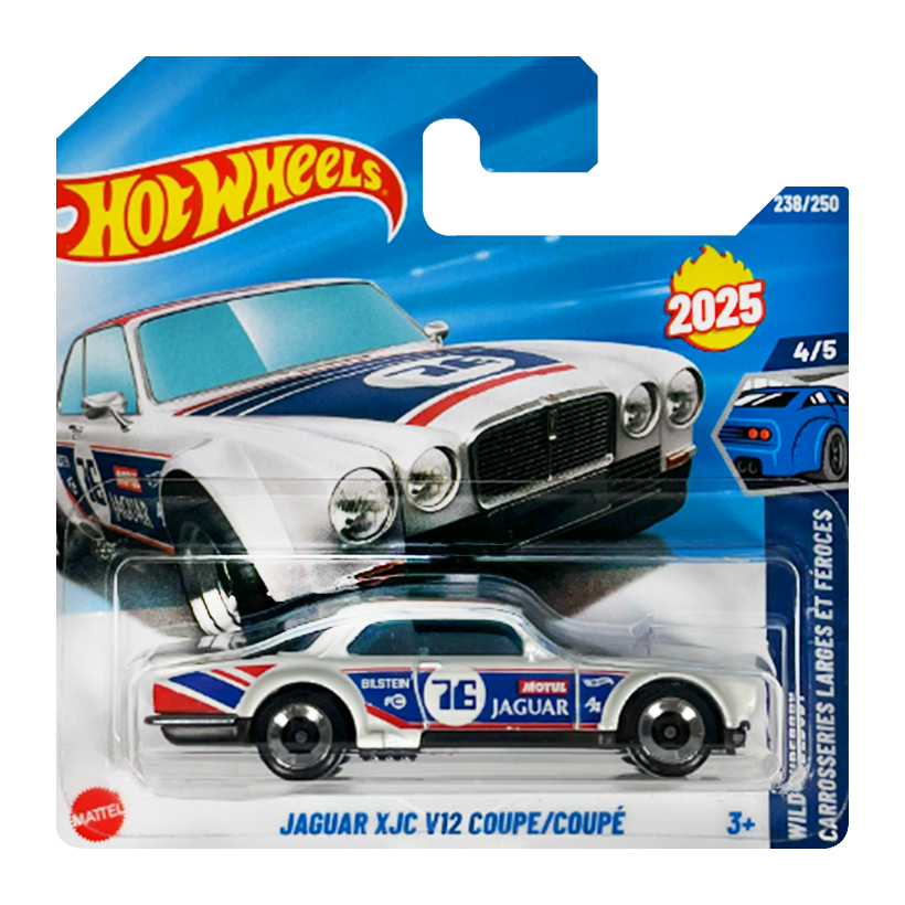 Машинка Базовая Hot Wheels Jaguar XJC V12 Coupe Turbo 1:64 HYW54 White - Retromagaz