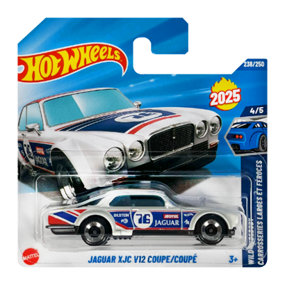 Машинка Базова Hot Wheels Jaguar XJC V12 Coupe Turbo 1:64 HYW54 White - Retromagaz