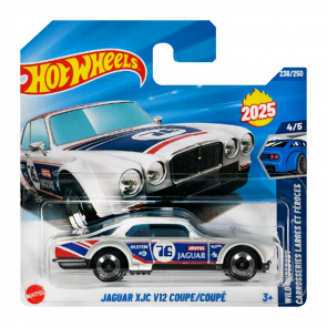 Машинка Базова Hot Wheels Jaguar XJC V12 Coupe Turbo 1:64 HYW54 White Машинка Базова Hot Wheels Jaguar XJC V12 Coupe Turbo 1:64 HYW54 White - Retromagaz