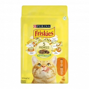 Сухой Корм для Кошек Purina Friskies Курка та Овощи 10kg