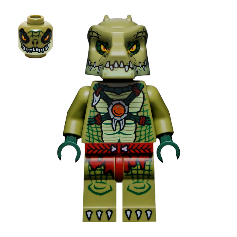 Фігурка Lego Crocodile Tribe Crocodile Warrior 2 Legends of Chima loc123 Б/У - Retromagaz