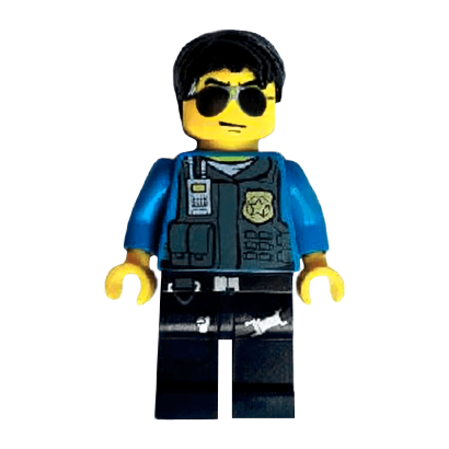 Фигурка Lego 973pb1350 Undercover Elite Officer 5 City Police cty0376 Б/У - Retromagaz