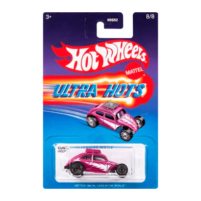 Тематическая Машинка Hot Wheels Custom Volkswagen Beetle Ultra Hots 1:64 HDG52/HRX15 Pink - Retromagaz