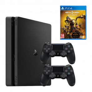 Набор Консоль Sony PlayStation 4 Slim 1TB Black Новый + Геймпад DualShock 4 Version 2 Black + Игра Mortal Kombat 11 Ultimate Edition Набор Консоль Sony PlayStation 4 Slim 1TB Black Новый + Геймпад DualShock 4 Version 2 Black + Игра Mortal Kombat 11 Ultimate Edition - Retromagaz