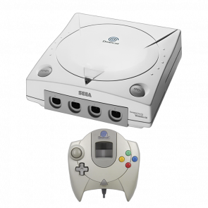 Набір Консоль Sega Dreamcast GDEMU 4GB White Б/У  + Геймпад Дротовий - Retromagaz