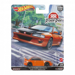 Машинка Premium Hot Wheels '98 Subaru Impreza 22B STi-Version Ronin Run 1:64 HCK14 Orange