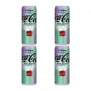 Набор Напиток Coca-Cola K-Wave Zero Sugar Limited Edition 250ml 4шт