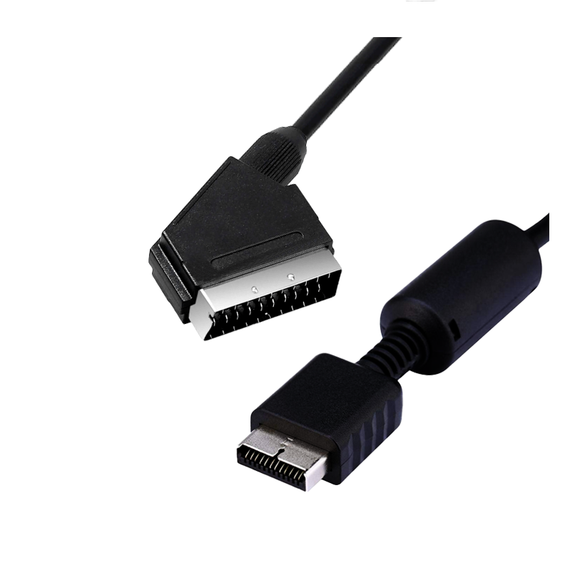 Кабель Microsoft Xbox Original Optical Audio + SCART RGB Europe - AV Multi Out Black 2m Б/У - Retromagaz