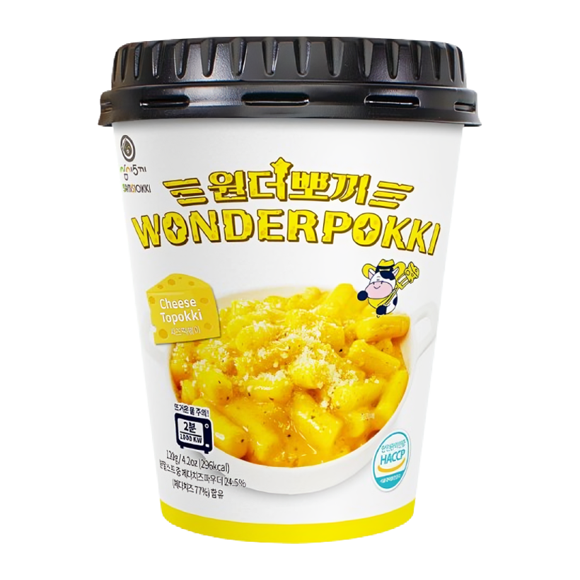 Токпокі Wonderpokki со Вкусом Сыра в Стакане 120g - Retromagaz