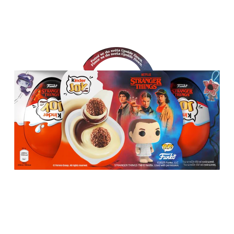 Шоколадне Яйце Kinder Joy Бокс Funko Pop Stranger Things 3 Яйця 60g - Retromagaz