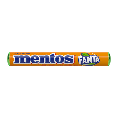 Цукерки Жувальні Mentos Fanta 37.5g - Retromagaz