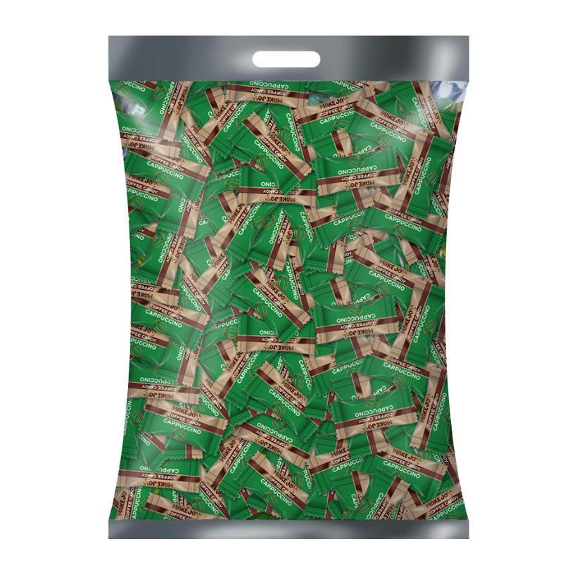 Конфеты Make Joy Карамель Леденцовая Coffee Candy Cappuccino 500g - Retromagaz