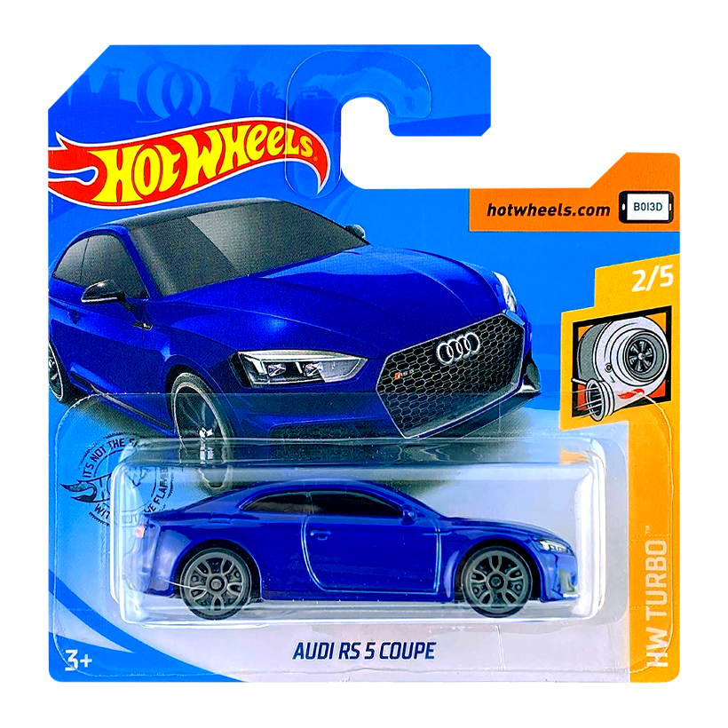 Машинка Базовая Hot Wheels Audi RS 5 Coupe Turbo 1:64 GHD00 Metallic Blue - Retromagaz