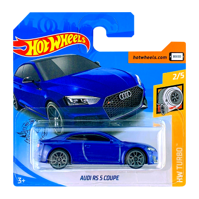 Машинка Базова Hot Wheels Audi RS 5 Coupe Turbo 1:64 GHD00 Metallic Blue - Retromagaz