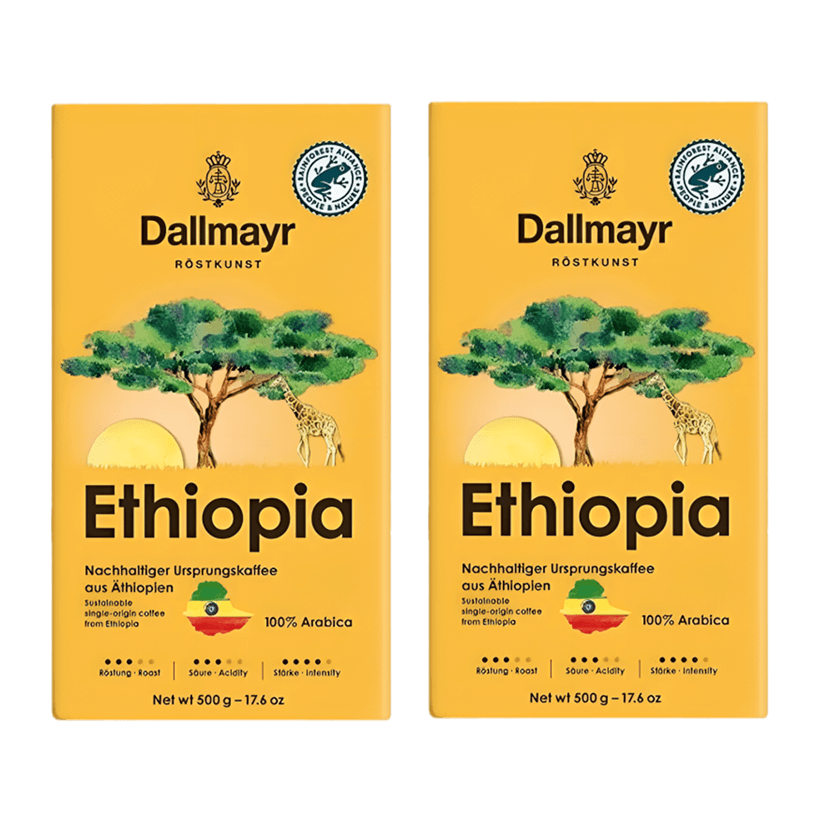 Набор Кофе Молотый 2шт Dallmayr Ethiopia 500g - Retromagaz