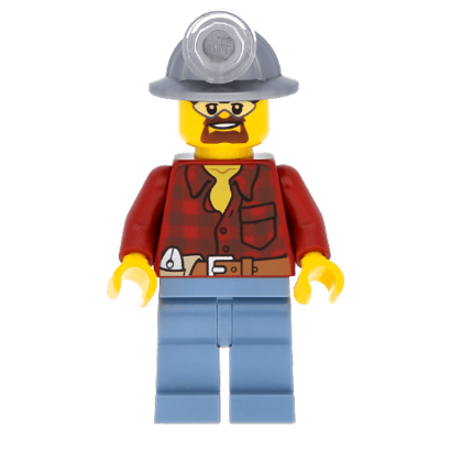 Фігурка Lego 973pb1256 Flannel Shirt with Pocket and Belt City Construction cty0309 Б/У - Retromagaz