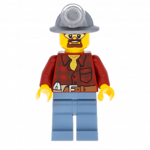Фігурка Lego 973pb1256 Flannel Shirt with Pocket and Belt City Construction cty0309 Б/У