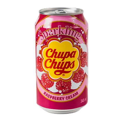Напиток Chupa Chups Raspberry & Cream Flavour 345ml - Retromagaz