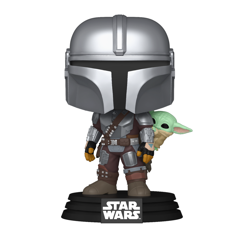 Фигурка FUNKO POP! Звездные Войны Мандалорец с Грогу Star Wars The Mandalorian with Grogu 112mm 818 90443 - Retromagaz