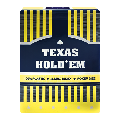 Набор Карты Игральные Пластиковые Texas Holdem Blue - Retromagaz