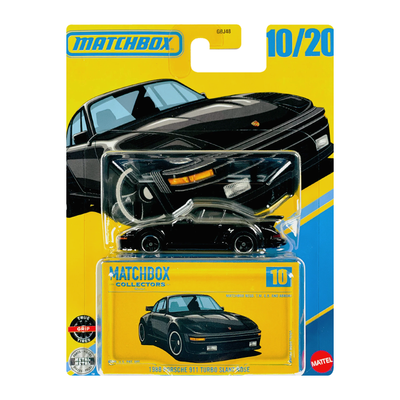 Машинка Premium Matchbox Porsche 1988 Porsche 911 Turbo Slant Nose Collectors 1:64 JJV95 Black - Retromagaz