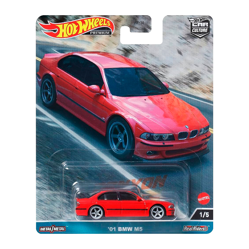 Машинка Premium Hot Wheels '01 BMW M5 Canyon Warriors 1:64 FPY86/HKC52 Red - Retromagaz