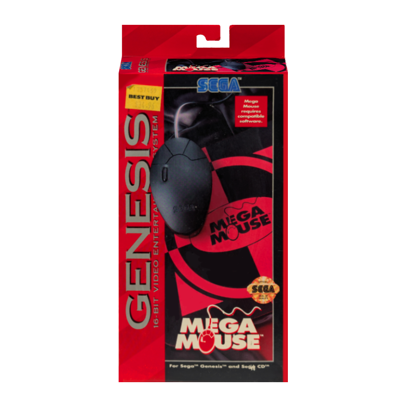 Миша Дротовий Sega Mega Drive MK-1645 Genesis Mega Mouse Black 1.2m Новий - Retromagaz