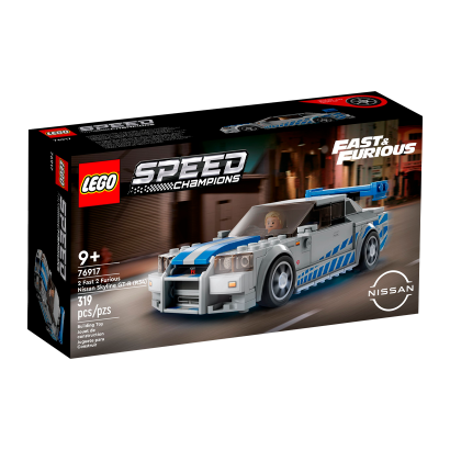 Набор Lego "Двойной Форсаж" Nissan Skyline GT-R (R34) Speed Champions 76917 Новый - Retromagaz