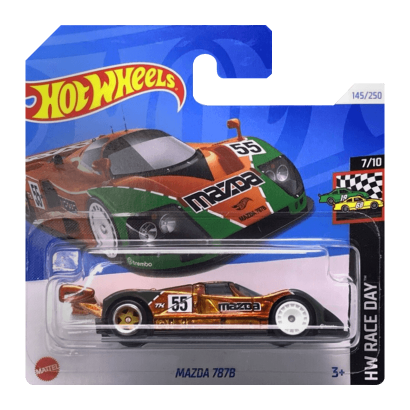 Машинка Базова Hot Wheels Mazda 787B Super Treasure Hunt STH Race Day 1:64 HTF39 Orange - Retromagaz