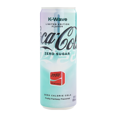 Напій Coca-Cola K-Wave Zero Sugar Limited Edition 330ml - Retromagaz