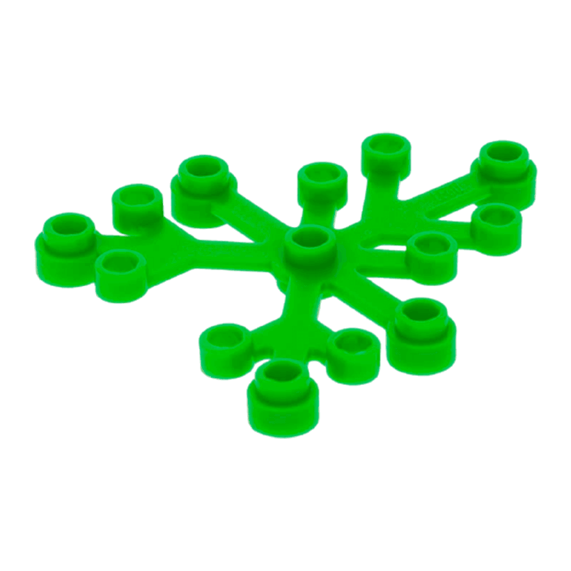 Рослина 4шт Lego Листя 6 x 5 2417 4129872 6266964 Bright Green Б/У - Retromagaz