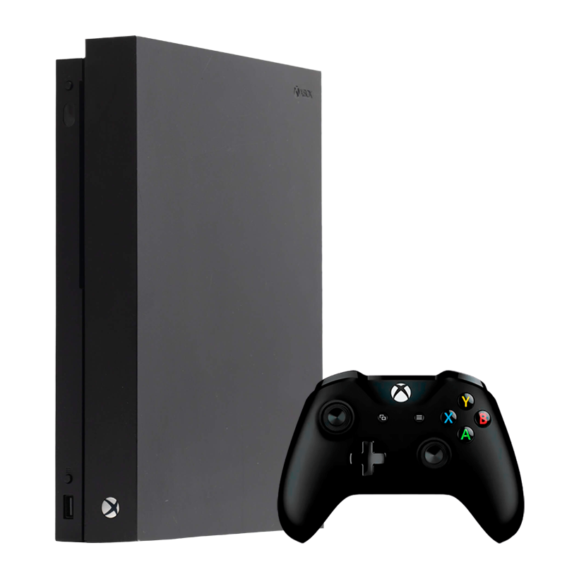 Набор Консоль Microsoft Xbox One X 1TB Black Б/У  + Геймпад Беспроводной Version 2 - Retromagaz