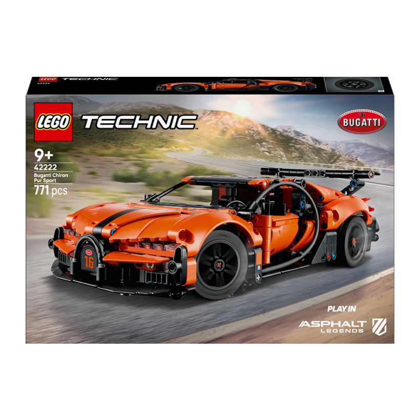 Конструктор Lego Гіперкар Bugatti Chiron Pur Sport Technic 42222 Новий - Retromagaz
